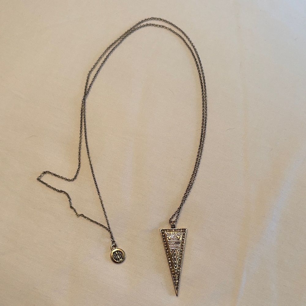 House of Harlow 1960 Gold Triangle Pendant Necklace